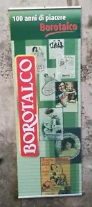 ROBERTS BOROTALCO 100 ANNI DI PIACERE 1904-2004 PUBBLICITA' SU TELA ORIGINALE - Imagen 1 de 1