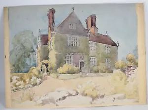 Joan Winby watercolour painting country house landscape Sussex England #54 - Picture 1 of 5