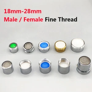 Faucet Aerator Bubbler Nozzle Filter Male/Female Fine Thread Replacement 18-28mm - Picture 1 of 14