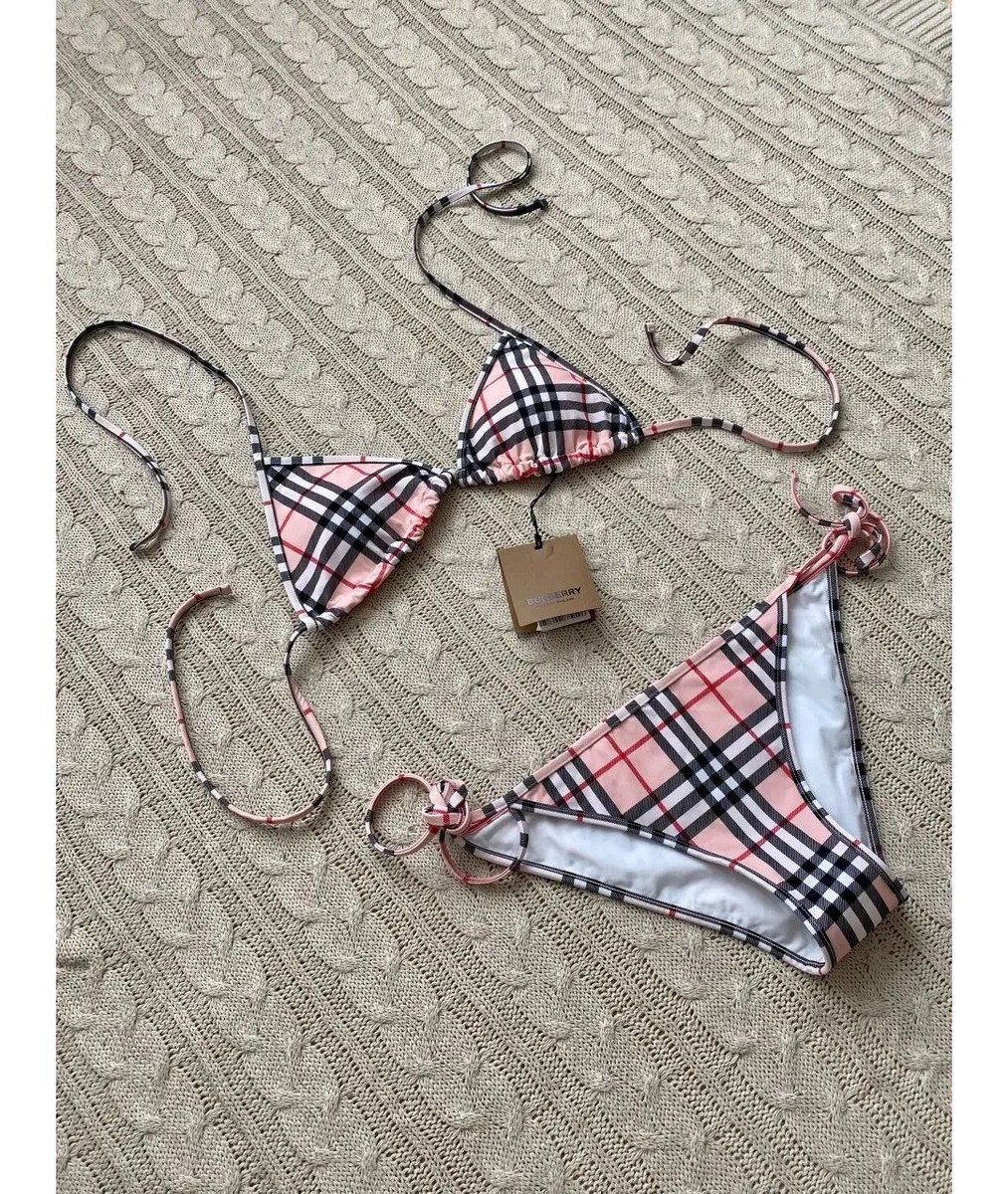 ビキニ BURBERRY Women Swimsuit 8108580163740 C1791 PINK Burberry Pink Regular Size Swimwear for Women for sale | eBay