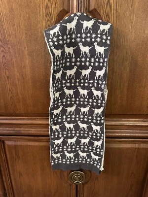 Vera Bradley Dogs Print Woven Gray Cozy Scarf 76”NWOT Ret $60 - Image 1 of 4