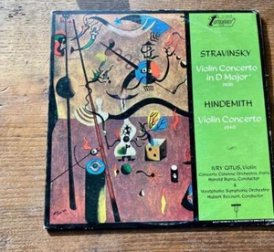 Stravinsky Hindemith Violin Concerts  Ivry Gitlis Turnabout TV 34276 Stereo VG+ - Picture 1 of 3