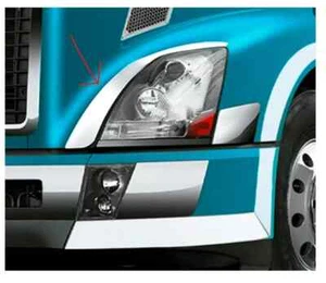 2004+ Volvo Vnl Vn Fender Guard Trim Pair STAINLESS STEEL PREMIUM QUALITY - Bild 1 von 3