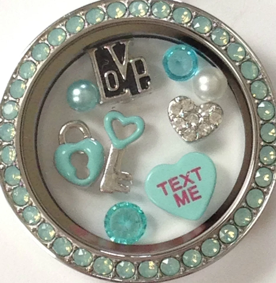 ❤️AUTÉNTICO ORIGAMI BÚHO Ópalo Medallón y Dijes ~ LLAVE DE MI CORAZÓN AMOR MENSAJE DE TEXTO❤️ Foto 1 de 3