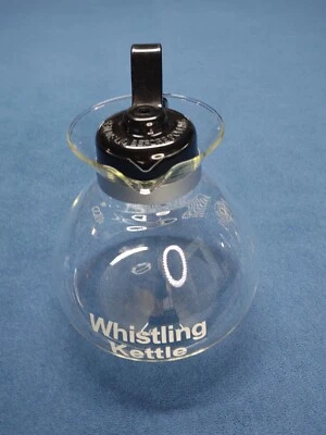 Chaleira assobiando 12 xícaras de vidro de reposição garrafa de café e chá tampa preta, alça - Imagem 1 de 4