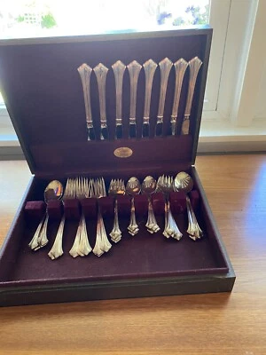 Juego de 8 vajilla Reed & Barton PARTHENON 1985 Elite Silverplate Foto 1 de 4