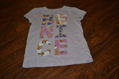 D5- Crazy 8 "Be Nice" 100% Algodón Manga Corta Top Talla Niñas M (7-8) Foto 1 de 4