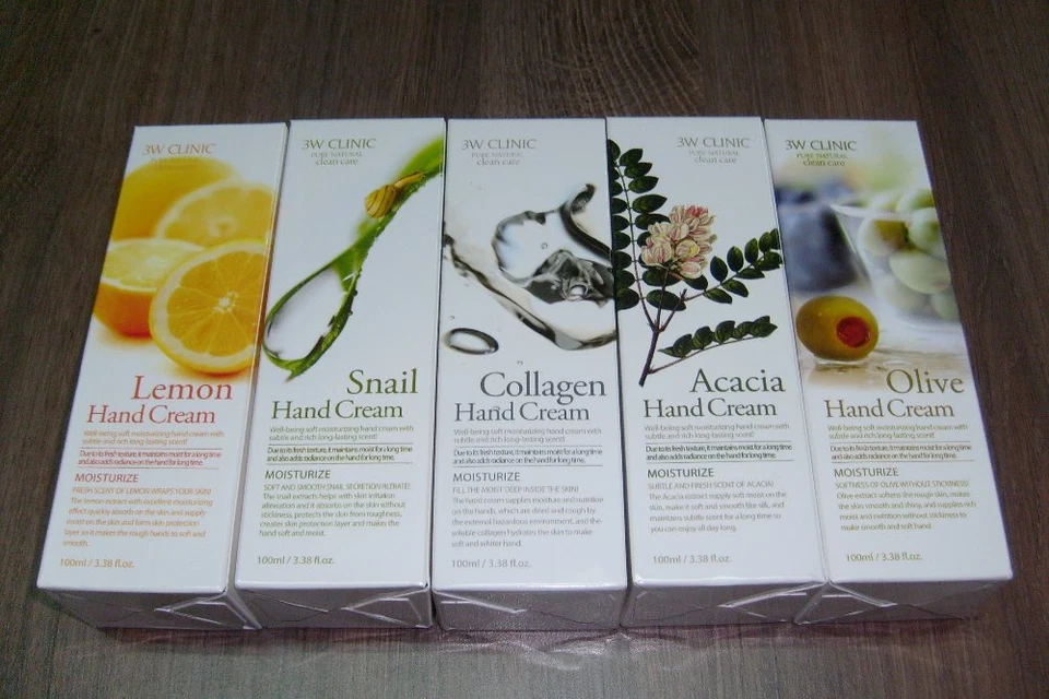 3W CLINIC Hand Cream 100ml Various Types - Free shipping from USA!