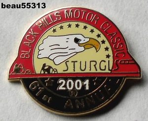 ⭐STURGIS CHAMBER SOUTH DAKOTA 61st ANNUAL 2001 HARLEY RALLY BIKE WEEK VEST PIN - Picture 1 of 1