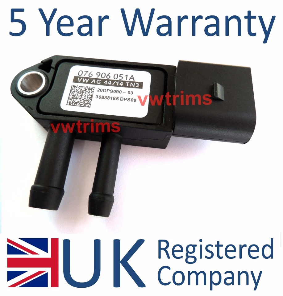 DPF Diesel Particulate Filter Differential Pressure Sensor 076906051A VW Audi - Image 1 of 1