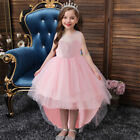 Kids Girls Lace Tutu Dress Birthday Party Formal Pageant Princess Prom Gown Ball