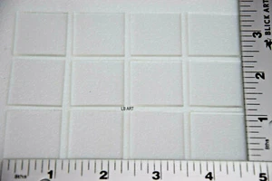 Spectrum System 96 coe Vidrio 12 Piezas 1" x 1" Delgado Transparente Tapas Lisa Toppers - Imagen 1 de 3