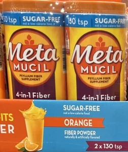 Product of Metamucil Orange Smooth Sugar-Free Powder, 2 pk./130 tsp. - [Bulk - Picture 1 of 1