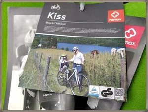 Hamax Kiss Fahrrad Kindersitz Grün Bezug Grau Fahrradsitz mit/ohne Gepäckträger - Bild 1 von 6