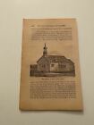 K155) Modern Country Schoolhouse Education in Early America 1872 Engraving