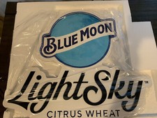 Blue Moon Light Sky Led Beer Bar Sign Man Cave Rare
