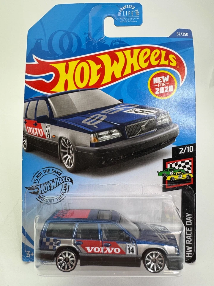 3 Hot Wheels 2020 HW Race Day VOLVO 850 Estate 2/10 Blue 10sp