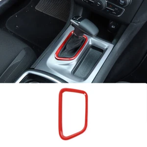 Gear Shifter Panel Cover Trim Ring Bezel for Dodge Charger 2015-2020 Red Styling - Picture 1 of 5