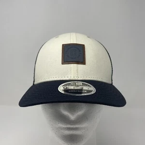New Era Men's Cleveland Guardians White Front Low Profile 9Fifty Adjustable Hat - Picture 1 of 5