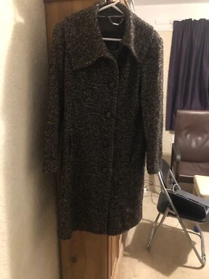 Laura Ashley коричневый и черный твид пальто - Изображение 1 из 3