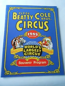 Programm Circus Circus Circus Clyde Beatty Cole 1985 - Bild 1 von 1