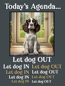 Springer Sprocker Spaniel Pet Dog Funny Flexible Fridge Magnet Christmas Gift - Picture 1 of 1