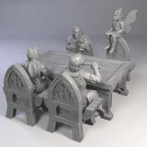 Set 13 Elven Dinner - Scenery Miniatures by Tiny Furniture - Picture 1 of 3