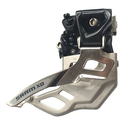 SRAM Desviador X0 D4 2 x 10 High Clamp 34,9mm Abrazadera Alto Top Pull Negro Neu - Imagen 1 de 4