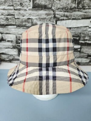 Burberry Golf Multicolor Plaid Mens Bucket Hat S/M - Image 1 of 4