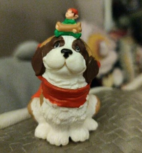 1986 Hallmark Christmas Ornament Puppy’s Best Friend - Dog & Elf - Picture 1 of 7