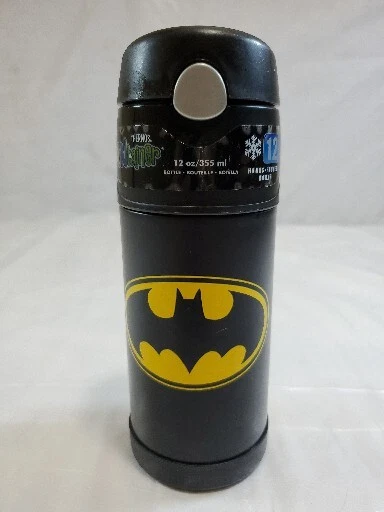 Thermos 12 Oz Funtrainer Batman Water Bottle With Bail Handle