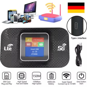 5G LTE Tragbare Mobiler Wireless WLAN Router Hotspot WiFi Modem SIM Karte NUe - Bild 1 von 15