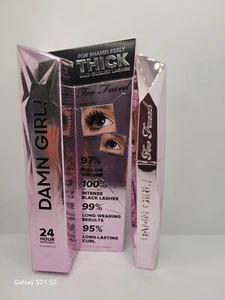 TOO FACED DAMN GIRL! MASCARA NEW IN BOX 0.43 OZ FULL SIZE - Picture 1 of 2