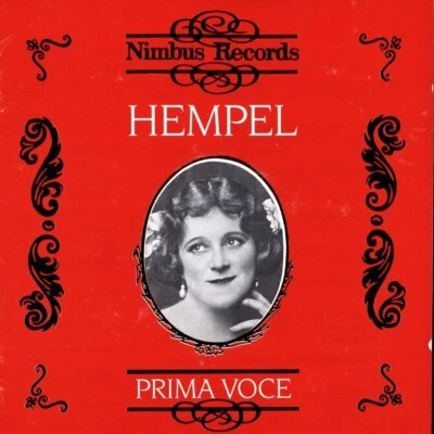 PRIMA VOCE Frieda Hempel (CD, 1993, Nimbus) Foto 1 de 2