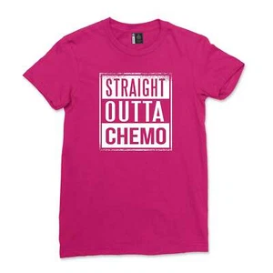Women Tie Dye Straight Outta Chemo Cancer Shirt - Picture 1 of 23