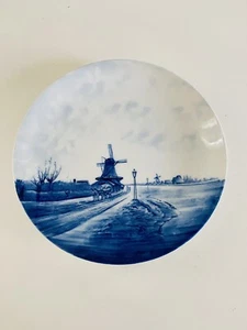 Rosenthal Blue and White Delft Wall 13.5" Hanging Plate with Dutch Canal Scene - Picture 1 of 7