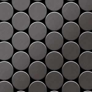 Mosaico azulejo macizo metal titanio cepillado gris oscuro 1,6mm Medallion-Ti-SB - Imagen 1 de 4