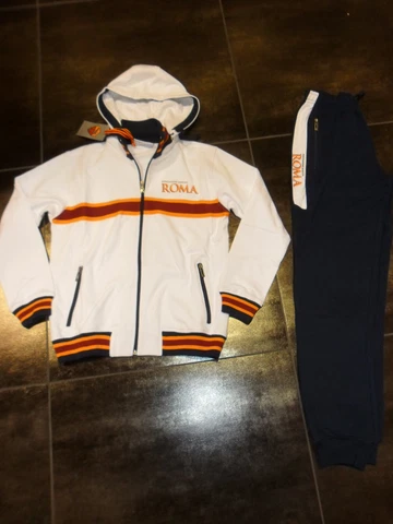 FW13 AS ROMA Size XXL Tracksuit Sweatshirt Cotton Official Color Sudadera White Cover