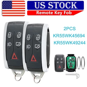 2 Remote Smart Key Fob For Jaguar 2007 2008 2009 2010 XF XFR XKR XK8 5 Button - Picture 1 of 9