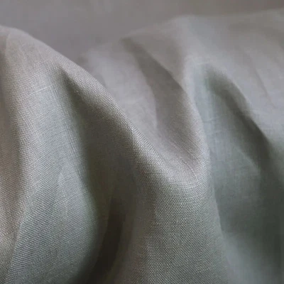 53'' Wide By Yard Solid Pure Linen Material Elegant Clothing Fabric Linen Flax - Image 1 of 4