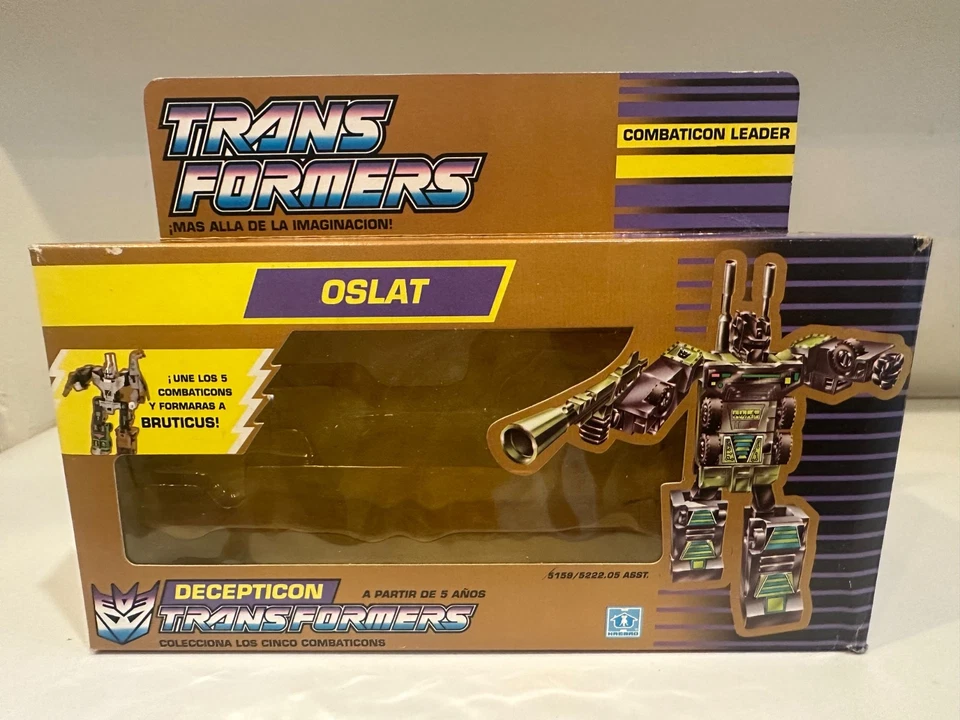 G1 Hasbro Europe Spain Gold Classic Oslat / Onslaught Box & Inserts Only No Toy - Image 1 of 4