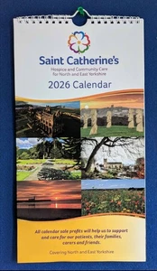 Saint Catherine's 2026 Wandbehang Kalender North & East Yorkshire Hospiz Pflege - Bild 1 von 1