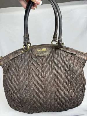 COACH 70Th Anniversary Limited Edition MADISON Satchel Nylon/Leather F1176•18634 - Image 1 of 4