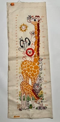 Tabla de crecimiento de colección 40,5 x 28,5 jirafa, león, elefante sol tigre conejo flores Foto 1 de 4