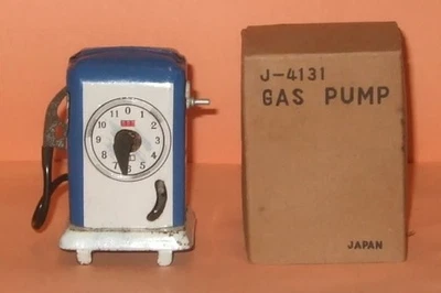 Редкий 1950-е Marx РАБОЧИЙ ОЛОВЯННЫЙ БЕНЗОНАСОС для игрового набора АЗС Marx - Изображение 1 из 4