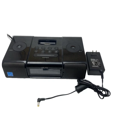 Sistema de altavoces estéreo de radio reloj iHome iP9 con base para iPod PROBADO Foto 1 de 4