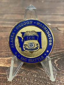 ICE SAC Special Agent In Charge Seattle Washington Challenge Coin Federal Police - Picture 1 of 3