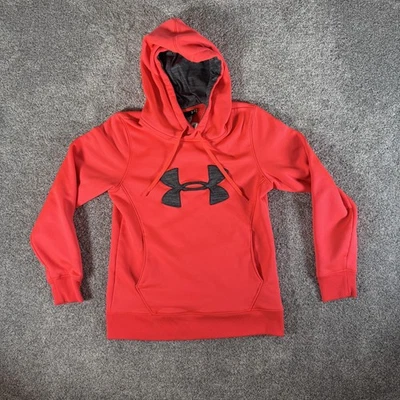 Sudadera con Capucha Under Armour Mediana ColdGear Polar Grande Logo Pullover 1273628 Athleisure Foto 1 de 4
