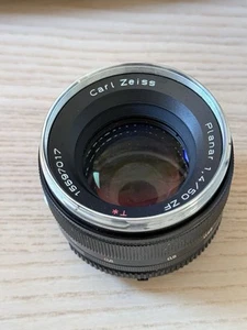 Carl Zeiss Planar 50mm f/1.4 T* ZF Lens Made in Japan - Picture 1 of 10
