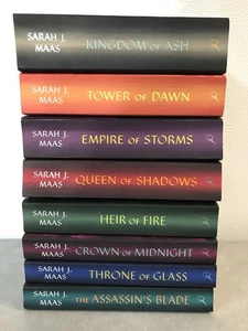 Throne of Glass The Complete Collection 8 Book Box Set Sarah J. Maas Paperback - Picture 1 of 6